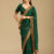 Bottle Green Kashmiri Soft Raw Silk Saree