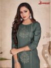 Laxmipati Rayon Base Grey Straight Cut Kurti