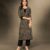 Laxmipati Smokey Black Straight Cut Kurti With Digital Print