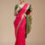 Rani Pink Printed Art Silk Saree