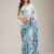Sky Blue Stonework Satin Saree