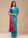 Turquoise Blue Paithani Silk Saree